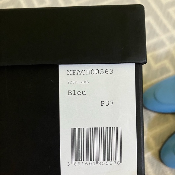 Maje nwt blue leather loafer - Picture 3 of 5